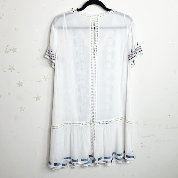 SAND & Spirit white embroidered coverup - Picture 8 of 9